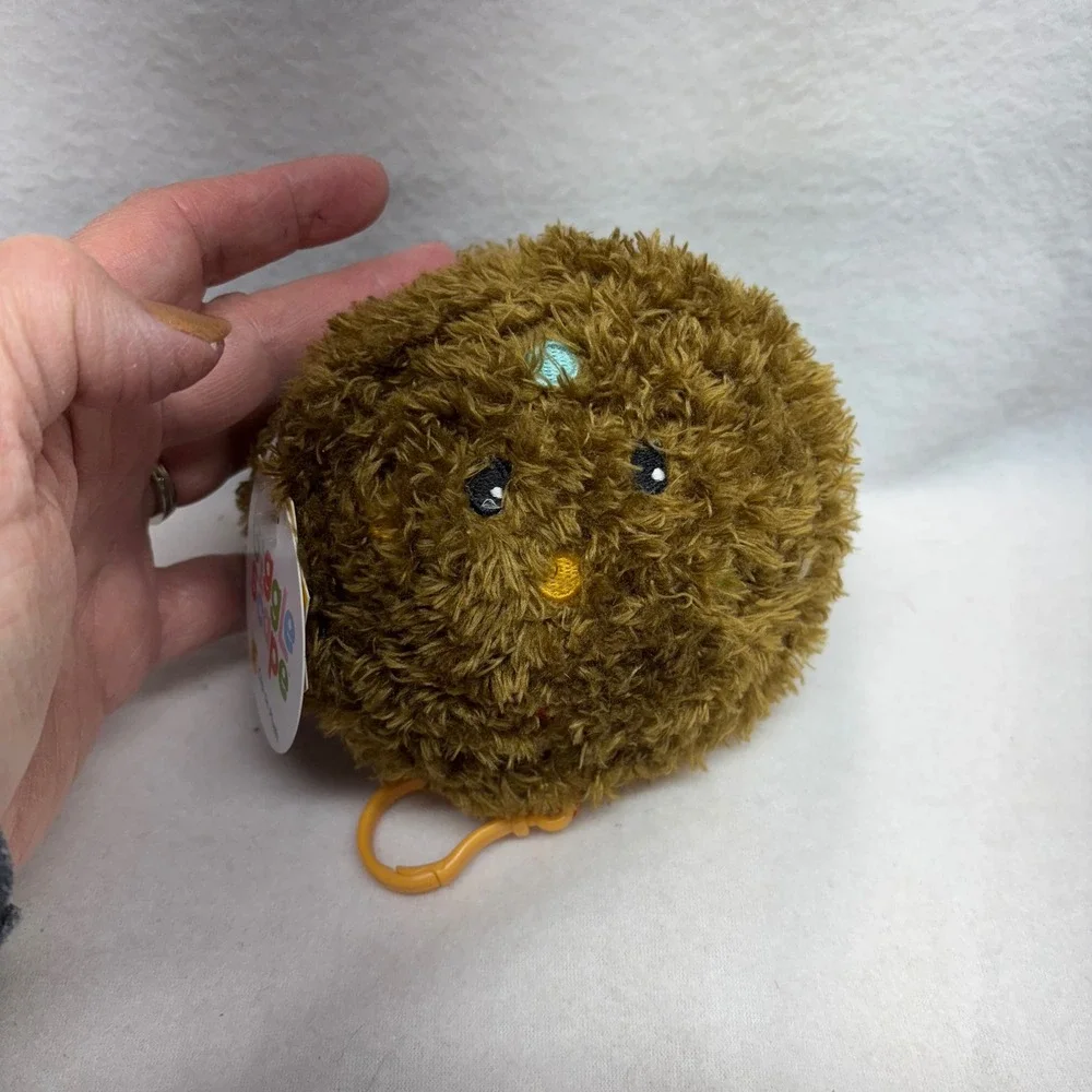 Giggle Scape Clip on Plush Brown Cookie‎ Ice Cream Sandwich Toy Ages 1+